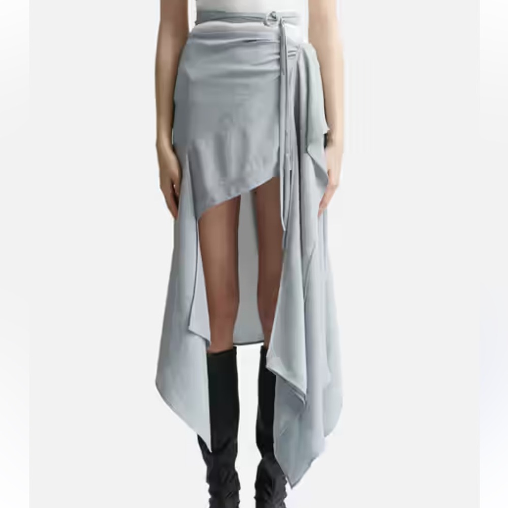 Acne Studios Blue Draped Skirt
